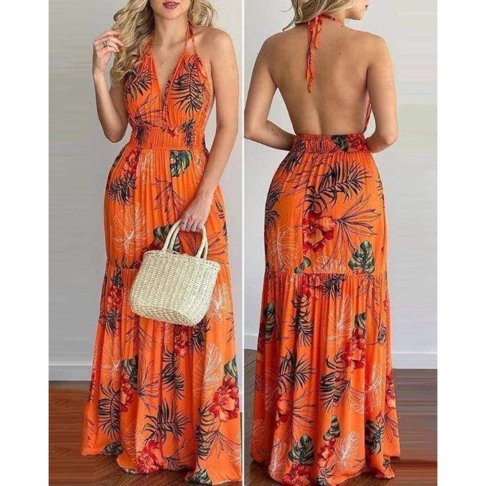 Lola Printed Maxi Dress